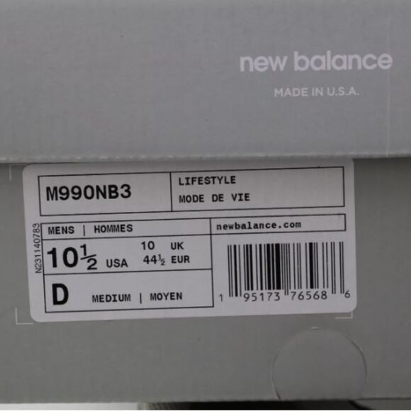 New Balance 990v3 Men's Shoes M990NB3 Size US 10.5 Made in USA Navy Denim MiUSA - Picture 9 of 16